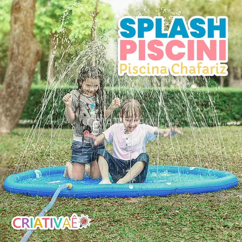 Splash Piscini - Piscina Chafariz com Aspersor de água + Brinde Exclusivo 3+ Criativaê 