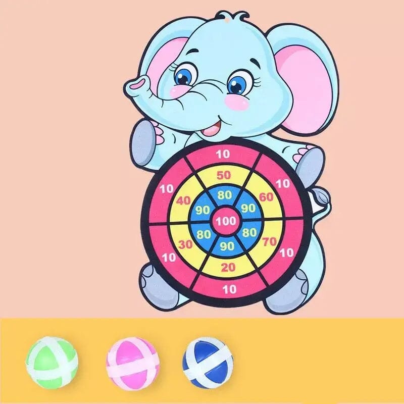 Sticky Ball - Brinquedo Bola ao Alvo I&C 3 Criativaê Elefante Azul