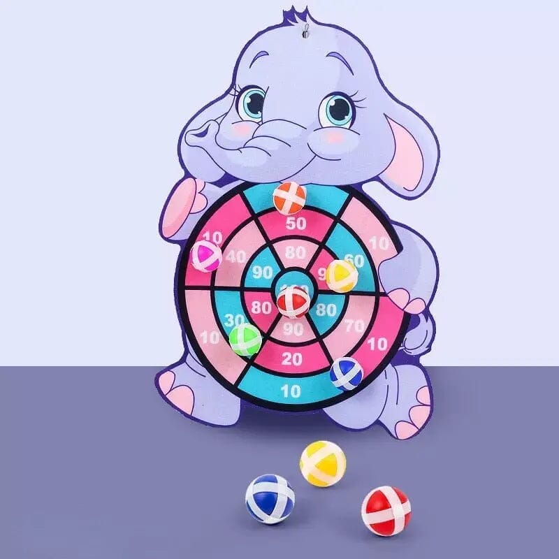 Sticky Ball - Brinquedo Bola ao Alvo I&C 3 Criativaê Elefante Cinza 