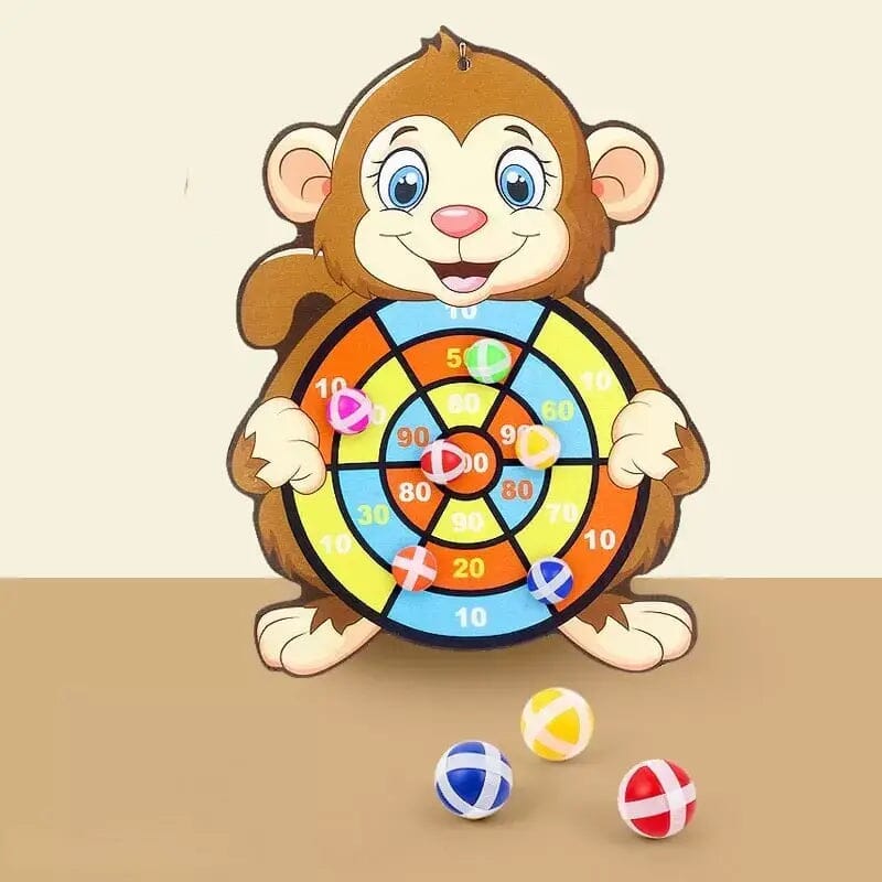 Sticky Ball - Brinquedo Bola ao Alvo I&C 3 Criativaê Macaco 