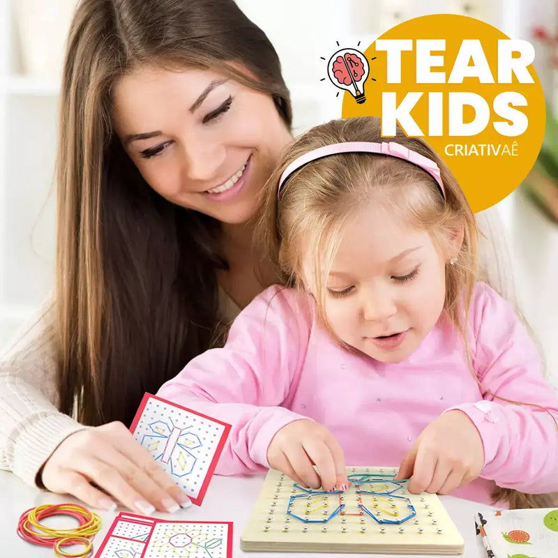 TEAR KIDS™ - Painel Gráfico Geométrico Montessori + Brinde Exclusivo I&C 3 Criativaê 