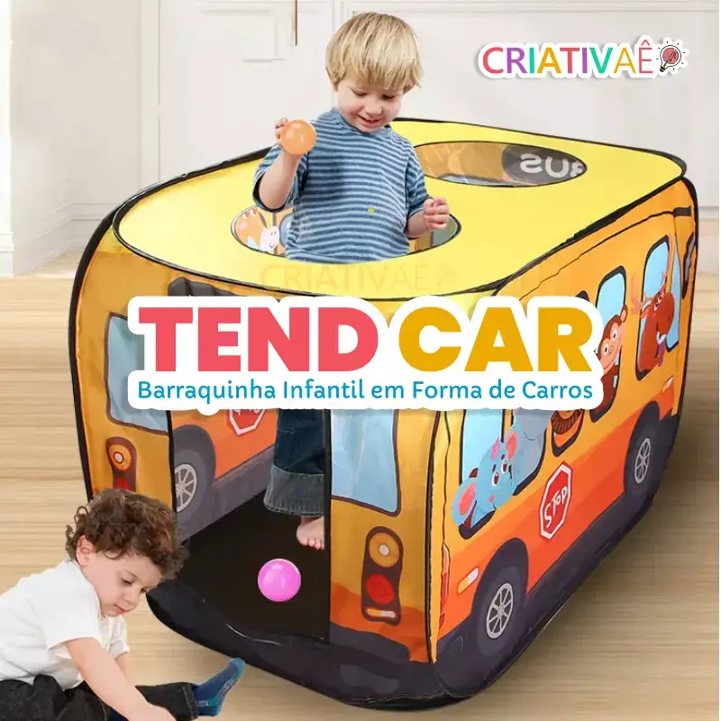 TendCar - Barraquinha Infantil em forma de Carro + Brinde Exclusivo Criativaê
