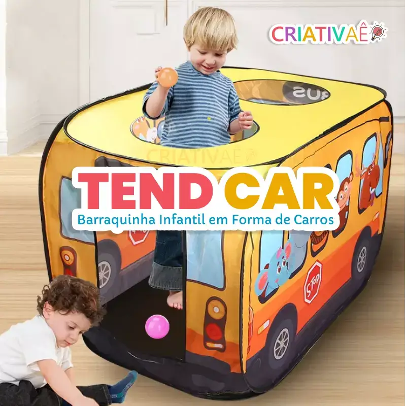 TendCar - Barraquinha Infantil em forma de Carro + Brinde Exclusivo Criativaê 