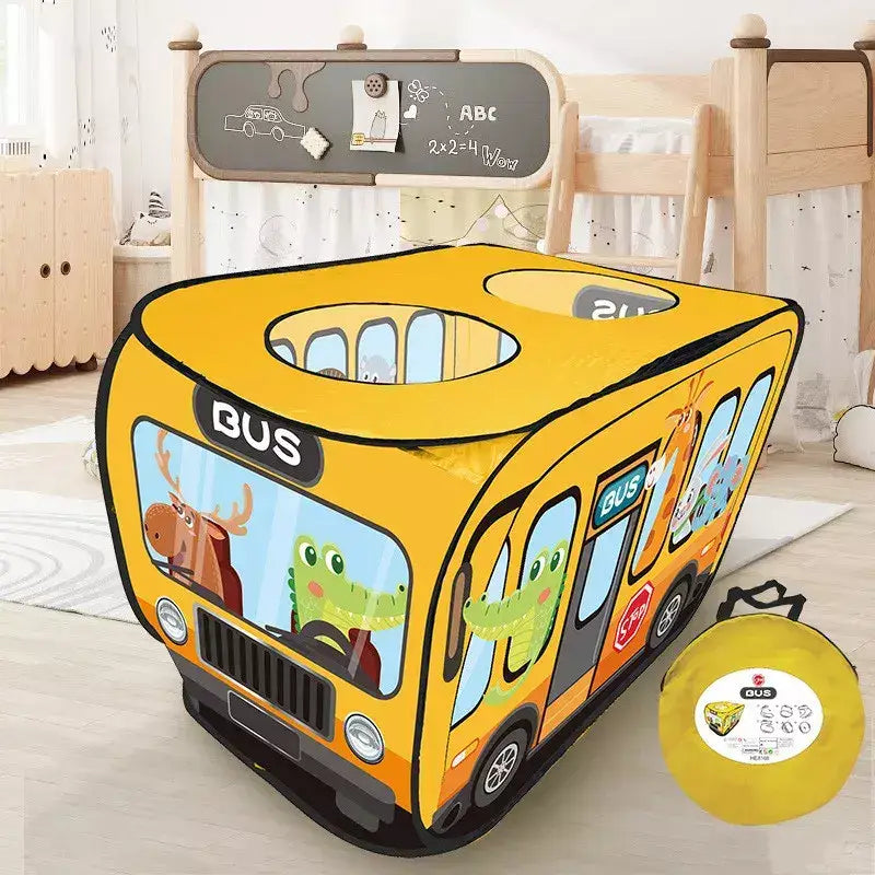 TendCar - Barraquinha Infantil em forma de Carro + Brinde Exclusivo Criativaê Ônibus com Animais 