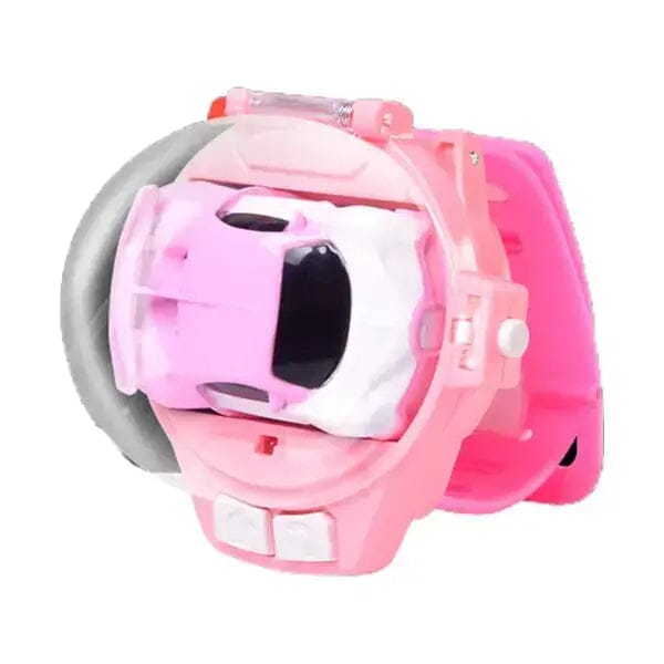 TOP CAR - Relógio com Carrinho Portátil de Controle Remoto + Brinde Exclusivo I&C 3 Criativaê ROSA