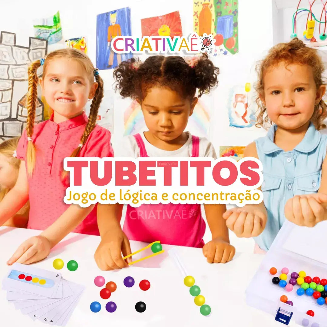 Tubetitos -Jogo de lógica e concentração + Brinde Exclusivo
