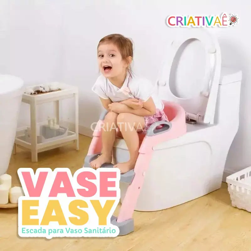 Vase Easy - Vaso Sanitário Infantil Educativo Dobrável + Brinde Exclusivo 3+ Criativaê