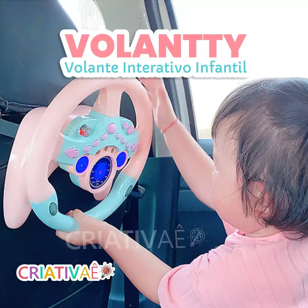 Volantty - Volante Interativo Infantil + Brinde Exclusivo Criativaê
