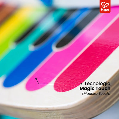 Piano Deluxe Infantil Educativo de Madeira com Touch Mágico e Músicas Guiadas – Hape