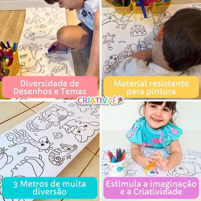 Bobina Criativa de Desenhos (3 Metros e mais de 1000 Desenhos) Bobina Criativa de Desenhos (3 Metros e mais de 1000 Desenhos) Criativaê 