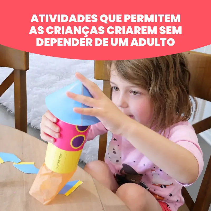 Caixa Criativa 20 Atividades de Papel – Kit de Artes Educativo Infantil | CRIATIVAE