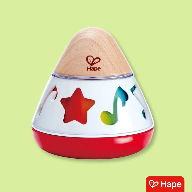 Caixa de Música Giratória Brinquedo Sensorial de Madeira com Design Alemão – Hape