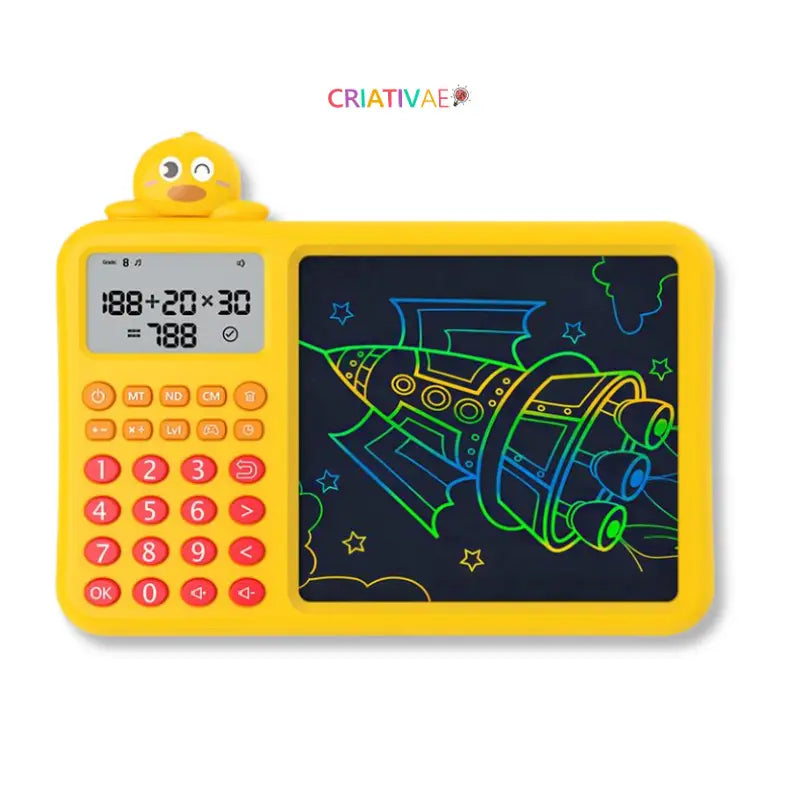 Lousa Mágica Infantil com Calculadora Educativa 2 em 1 | CRIATIVAE