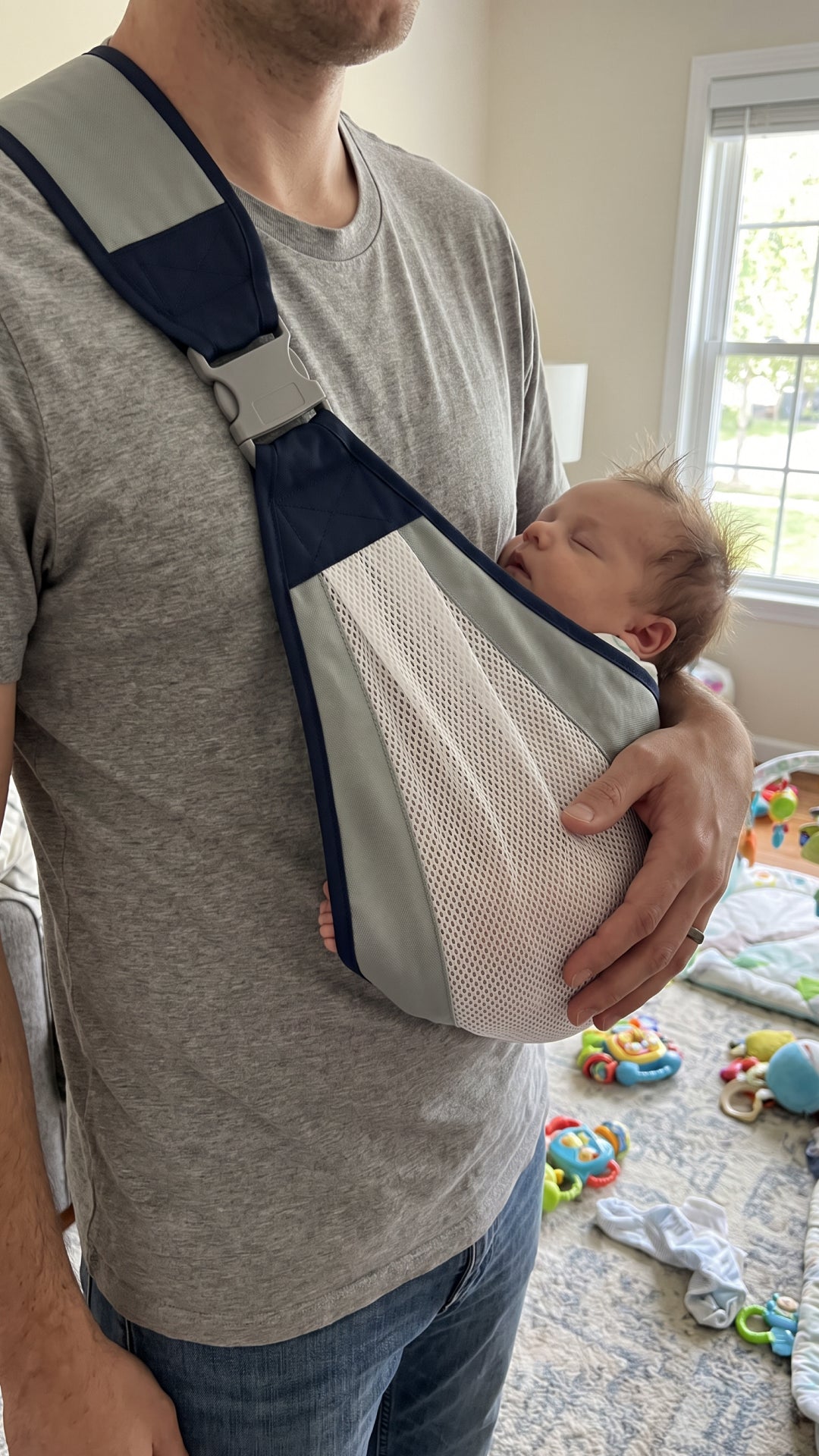 Canguruko Criativaê - Sling Ajustável para Transporte Seguro do Bebê