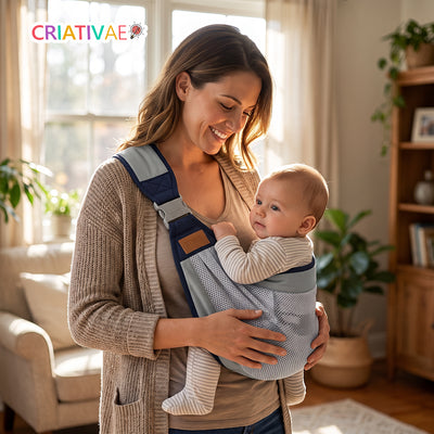 Canguruko Criativaê - Sling Ajustável para Transporte Seguro do Bebê