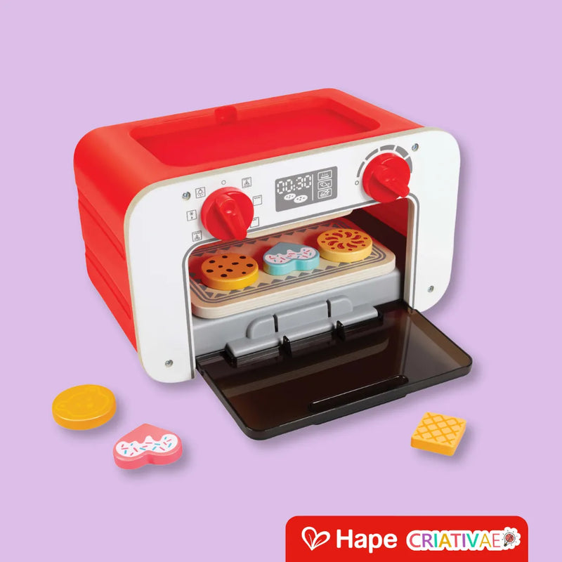 Forno Infantil Educativo de Madeira com Cookies Mágicos, Acessórios e Design Alemão – Hape