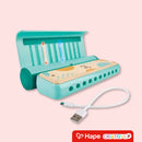 Gaita Infantil Educativa de Madeira com Luzes Guia, Músicas e Bateria Recarregável – Hape