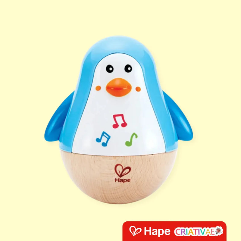Pinguim Musical Sensorial Balançante Premium Com Movimento e Som Suave – Hape
