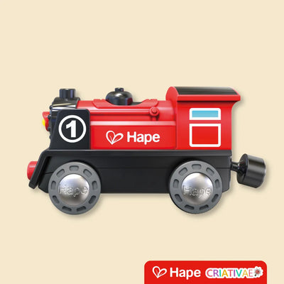 Trenzinho Infantil de Madeira com Luzes e Design Alemão Premium – Hape
