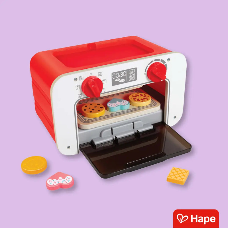 Forno Infantil Educativo de Madeira com Cookies Mágicos, Acessórios e Design Alemão – Hape