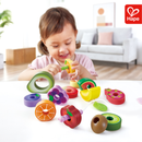 Kit de Frutinhas Encaixáveis Lagarta Faminta Hape - Uma explosão de cores, sabores e aprendizado! | CRIATIVAE