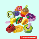 Kit de Frutinhas Encaixáveis Lagarta Faminta Hape - Uma explosão de cores, sabores e aprendizado! | CRIATIVAE