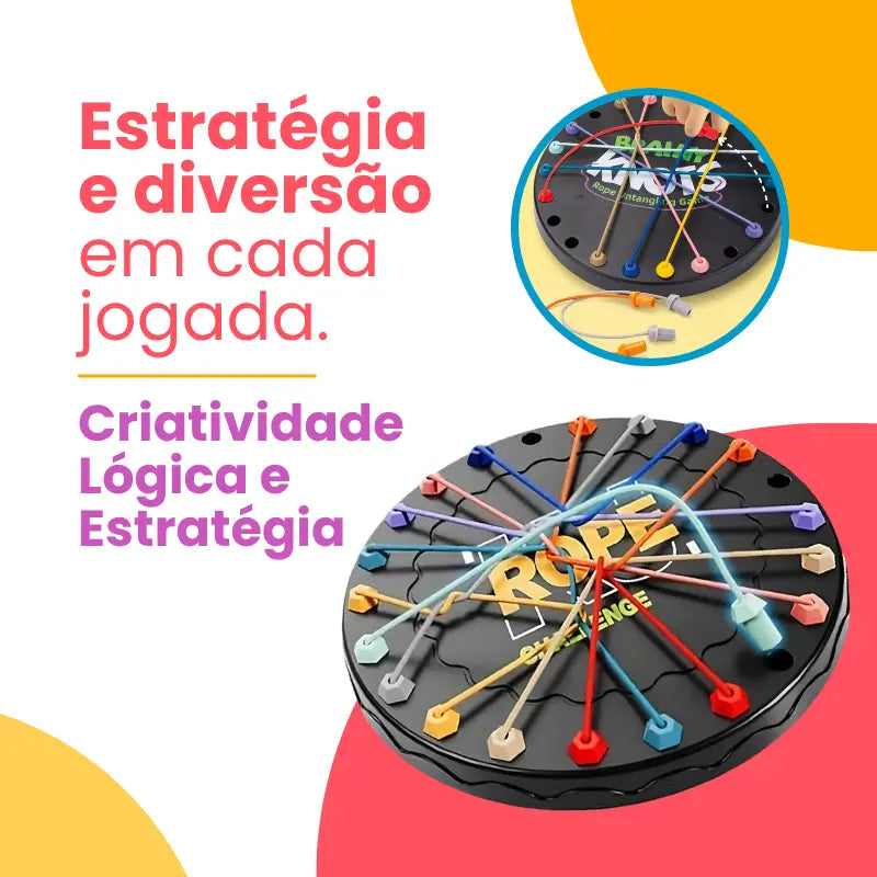 Desafio das Cordas Coloridas – Quebra-cabeça Educativo de Lógica e Estratégia | CRIATIVAE