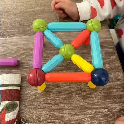 Magna Kids - Conjunto de Bolas e Hastes Magnéticas Criativaê