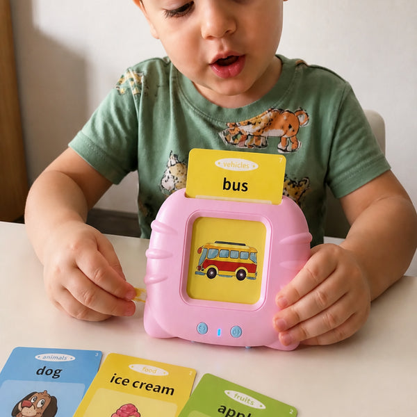 Card Kids - Cards Falantes Educacionais para Desenvolvimento Cognitivo e Linguístico - 224 palavras