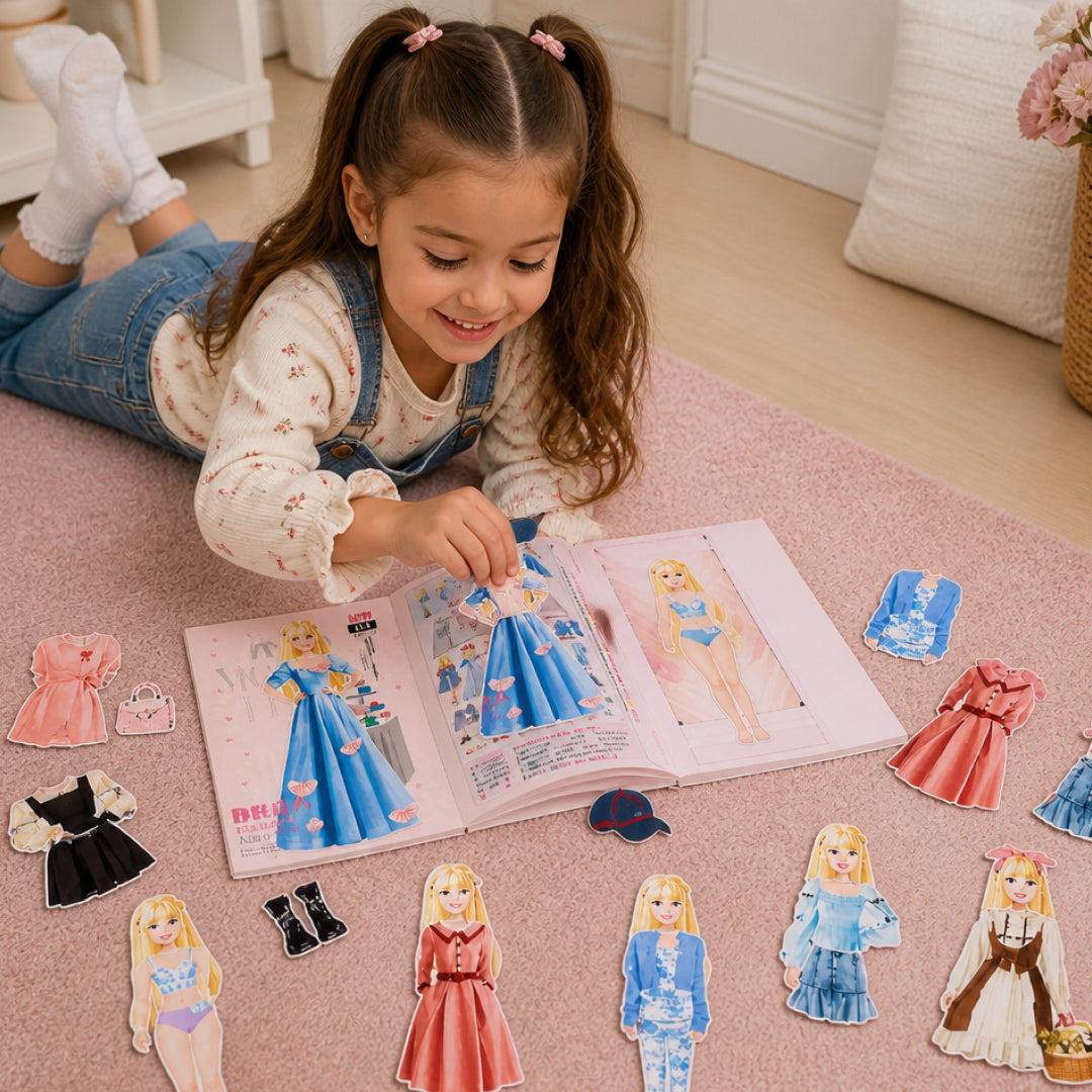 Depois — Styldoll Criativaê - Nova Boneca Fashionista com Roupas Magnéticas