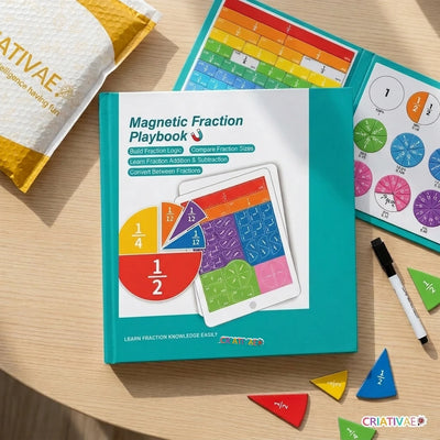 Kit completo Pizza Math com adesivo Criativaê e envelope ao fundo