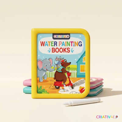 Aqua Book kit com 3 livros de pintura com água e caneta Criativaê
