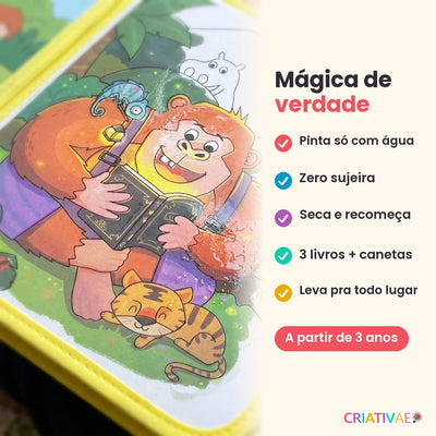 Benefícios do livro mágico de pintura com água Aqua Book