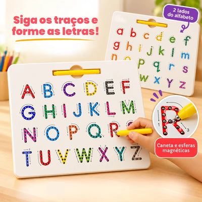 Traçado Criativaê - Quadro Magnético de Letras Dupla Face