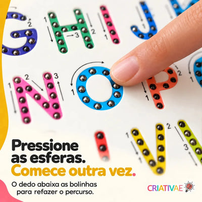 Traçado Criativaê - Quadro Magnético de Letras Dupla Face
