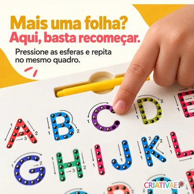 Traçado Criativaê - Quadro Magnético de Letras Dupla Face