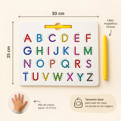 Traçado Criativaê - Quadro Magnético de Letras Dupla Face
