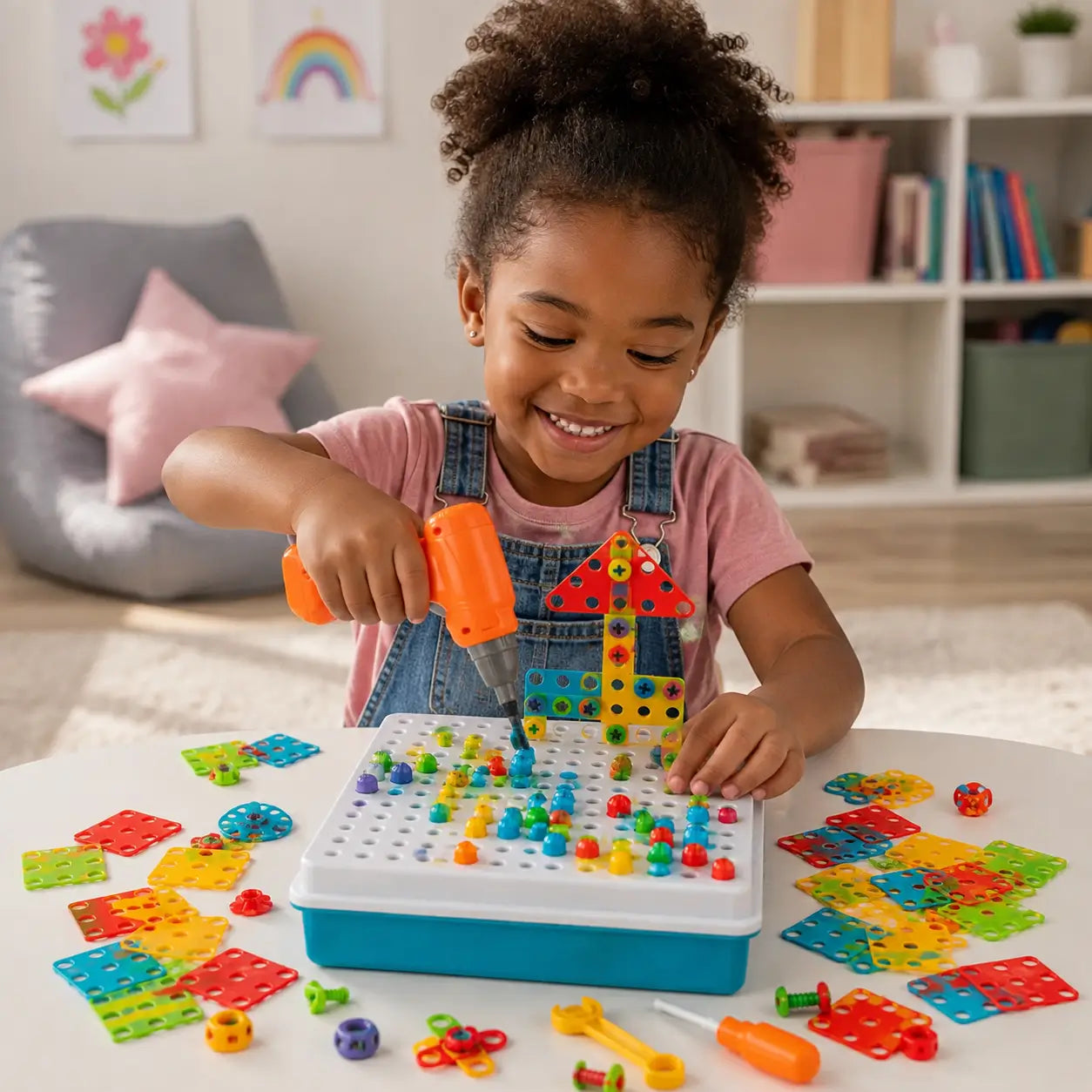 Depois — Tecto 3D - Brinquedo de Quebra-cabeça em Mosaico 3D
