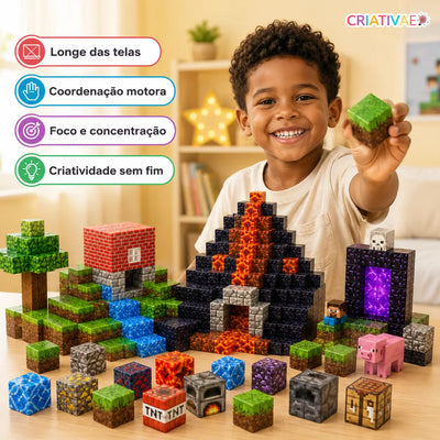 MagCraft – Blocos Magnéticos de Construção Infantil | Criativae