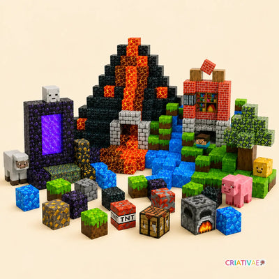 MagCraft – Blocos Magnéticos de Construção Infantil | Criativae