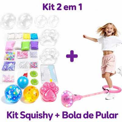 Kit Patinha Squishy - Kit + Bola de Pular