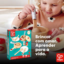 Conjunto de Cozinha Infantil Educativo com Utensílios de Madeira Premium 13 Peças – Hape