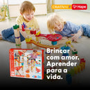 Pista de Obstáculos e Manobras para Bolinhas de Gude de Madeira DIY | HAPE