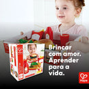 Kit Fast Food Infantil de Madeira e Feltro: Hambúrguer, Hot Dog e Batata Frita | Hape