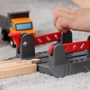 Pista de Trem de Madeira Cidade e Carga 51 Peças | HAPE