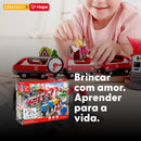 Pista de Trem de Madeira Cidade e Carga 51 Peças | HAPE