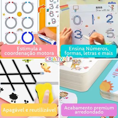 Educa Book - Livro Reutilizável Para Habilidades Motoras Finas