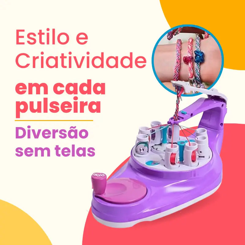 Máquina de Criar Pulseiras de Amizade – Brinquedo DIY Criativo e Educativo | CRIATIVAE