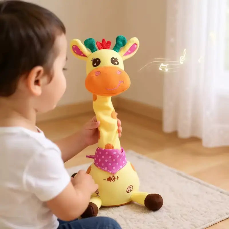 Girafa Dançante e Falante – Pelúcia Musical Interativa | CRIATIVAE