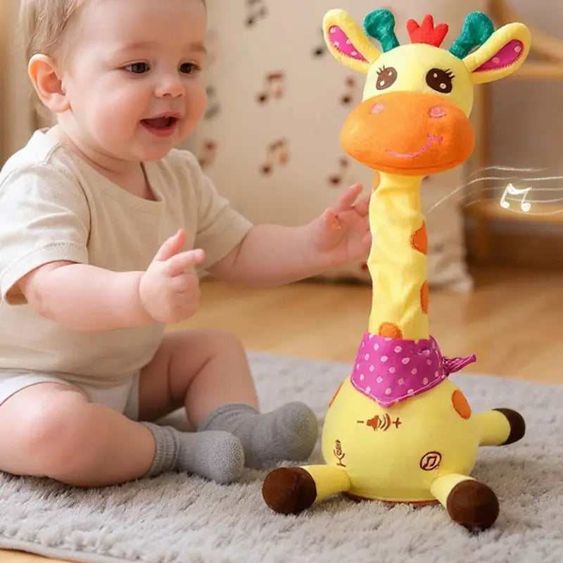 Girafa Dançante e Falante – Pelúcia Musical Interativa | CRIATIVAE